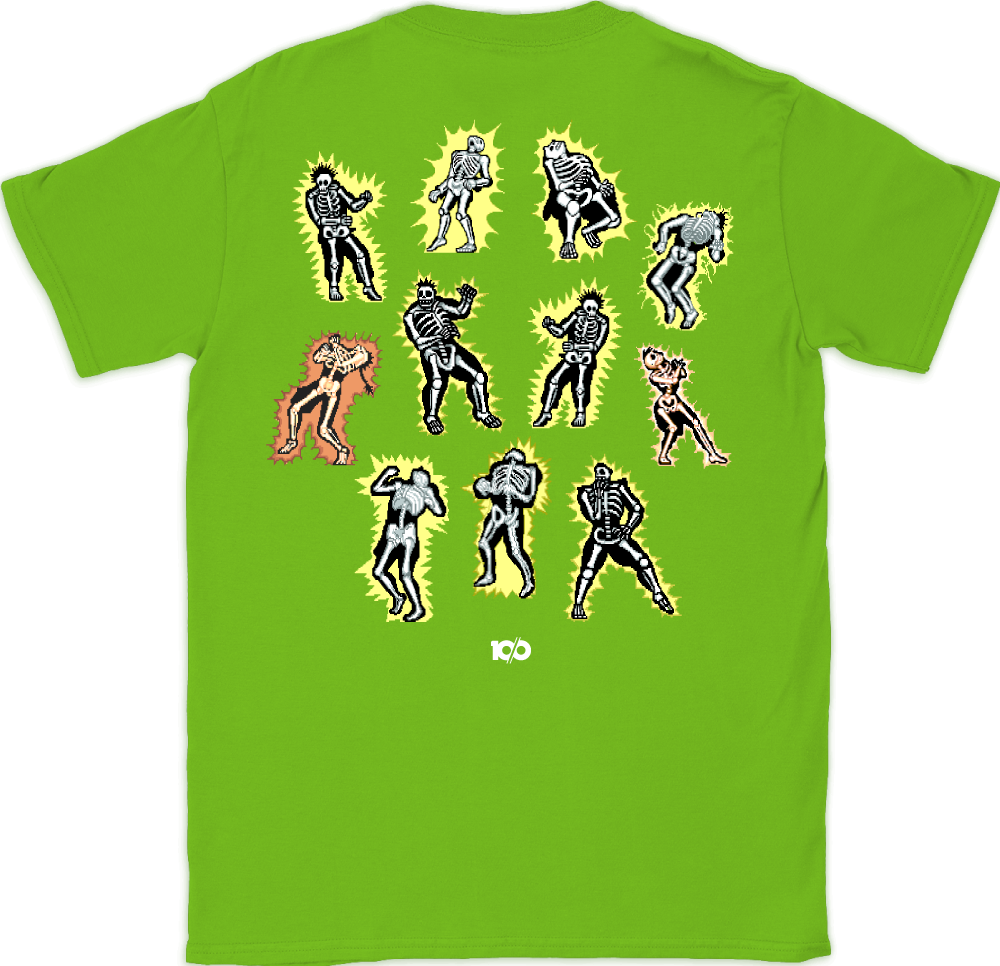 韓国商品/OURSAALTY Vital Green T-shirt Electrifying_Shirt_Green-