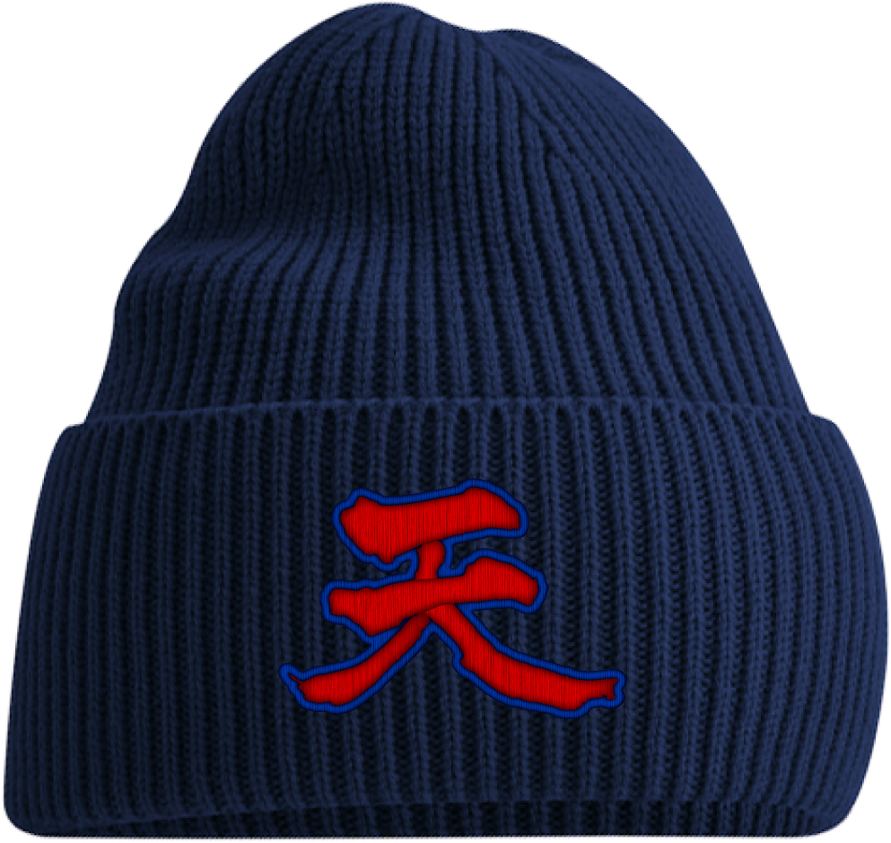 STREET FIGHTER - 'Akuma Heaven' Beanie - Navy – 10/0 Merch