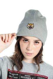 TEKKEN - 'Mishima Tiger' Embroidered Beanie - Gray