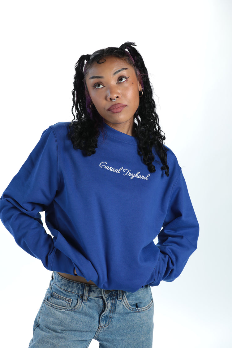 トップス AMERICAN WANNABE / TRADE MARK CREW SWEAT AWCB-240402 /「TRADE MARK CREW SWEAT / BLACK」クルーネック