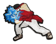 SF Embroidered Sticker - Ryu
