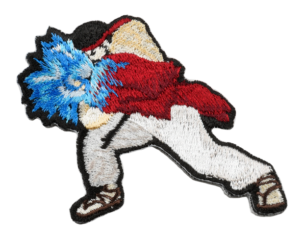 SF Embroidered Sticker - Ryu