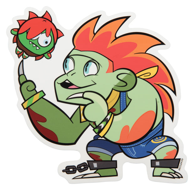 SF Travel Big Sticker - Blanka
