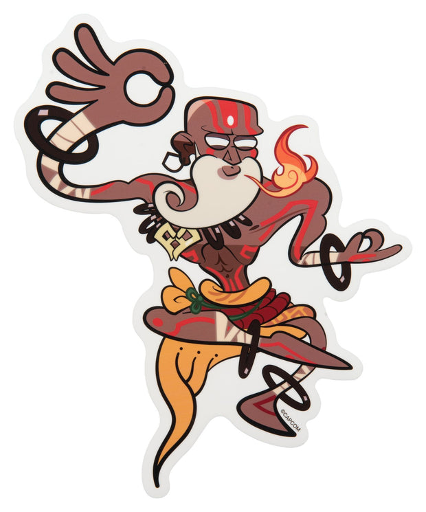 SF Travel Big Sticker - Dhalsim