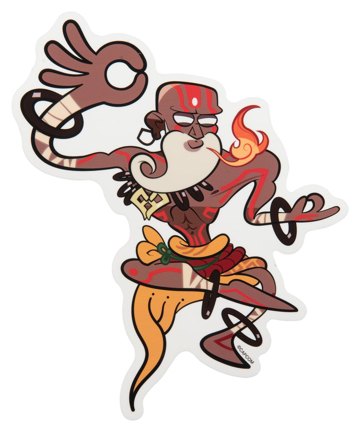 SF Travel Big Sticker - Dhalsim