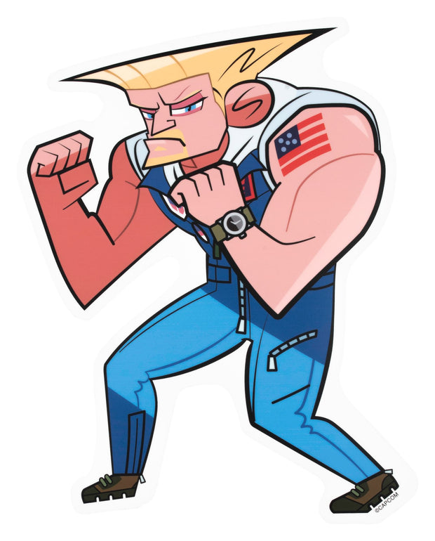 SF Travel Big Sticker - Guile
