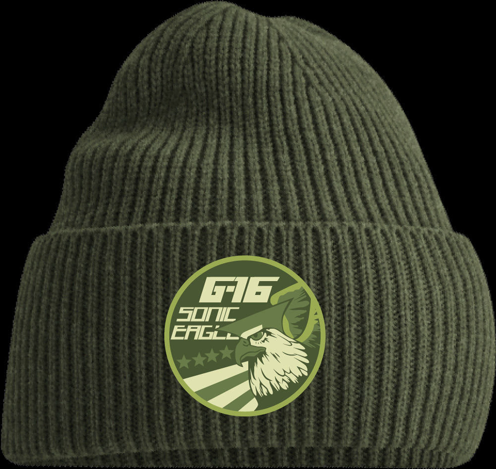 STREET FIGHTER - 'G16 Sonic Eagle' Beanie - Olive Green – 10