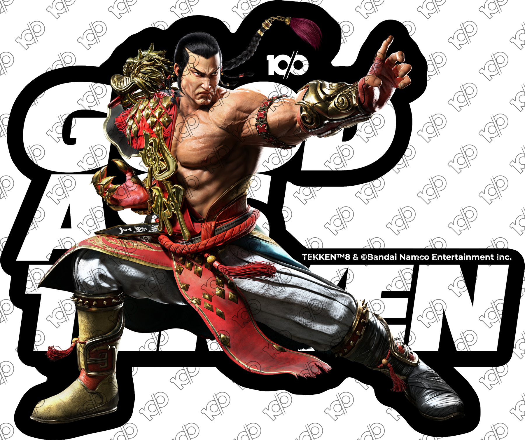 TEKKEN - 'GOOD ASS TEKKEN Feng' - Sticker – 10/0 Merch