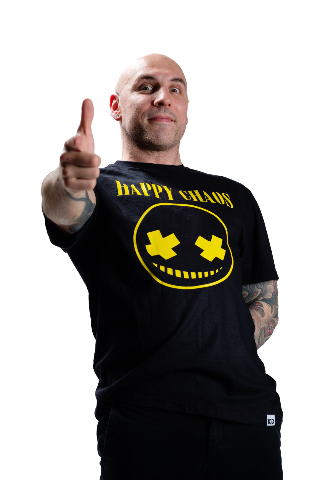 GUILTY GEAR - 'Happy Chaos Smiley' T-Shirt - Black – 10/0 Merch