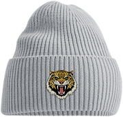 TEKKEN - 'Mishima Tiger' Embroidered Beanie - Gray