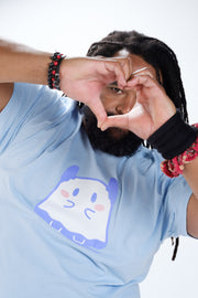 MOGU - 'Mogu Mogchamp' T-Shirt - Light Blue