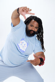 MOGU - 'Mogu Mogchamp' T-Shirt - Light Blue