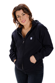 MOGU - 'Mogu Gremlin' Embroidered Full-Zip Hoodie - Black