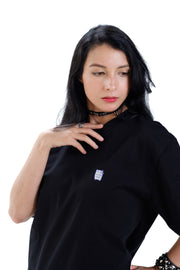 MOGU - 'Mogu Gremlin' Embroidered Premium T-Shirt - Black