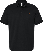 TEKKEN 'Mokujin' small logo polo shirt - Black