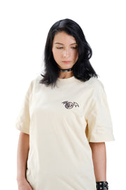 GUILTY GEAR - 'Lucifero (Ramlethal)' Embroidered Premium T-Shirt - Ecru