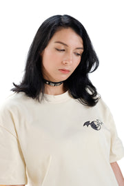 GUILTY GEAR - 'Lucifero (Ramlethal)' Embroidered Premium T-Shirt - Ecru