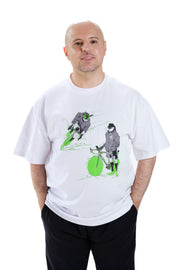 MAJIN OBAMA - 'Rider-Class' Premium T-Shirt - White