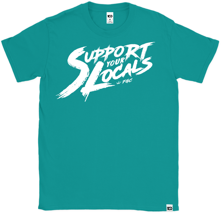 Support Your Locals Logo t-shirt - Jade