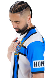 GUILTY GEAR - 'Sacred Order Of The Holy Knights 2025 Season Away' Jersey - White/Blue
