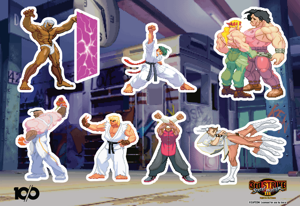 STREET FIGHTER - 'Third Strike Legends Series 1' Sticker Pack – 10