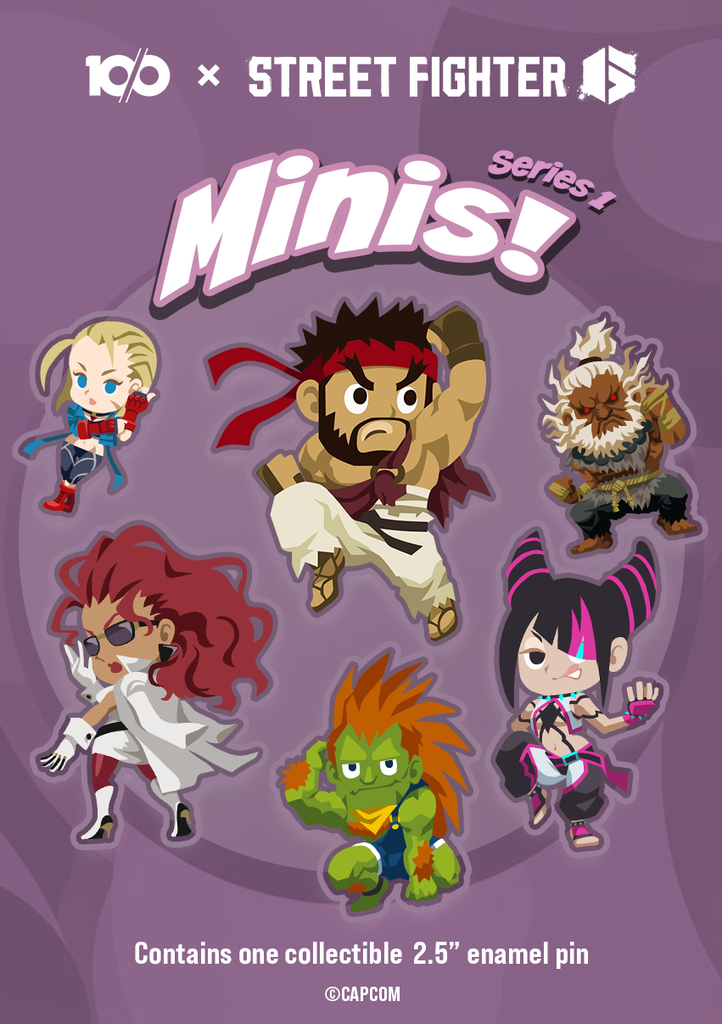 STREET FIGHTER - 'Minis - Series 1' enamel pin badge blind box