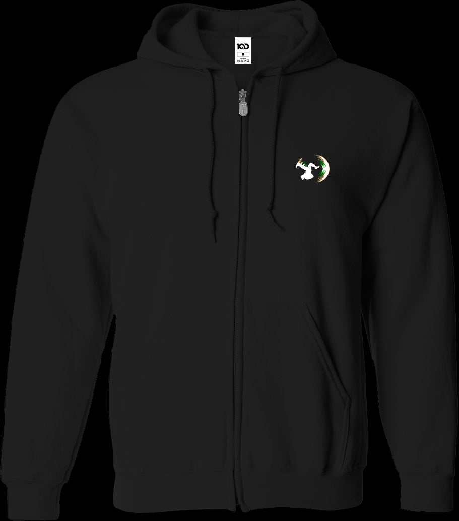 トップス swagger bullet embroidery zip up hoodie Oversized Embroidered Zip up Hoodie – Harsh and Cruel