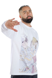 STREET FIGHTER - 'Fight For The Future' Premium Long Sleeve T-shirt - White