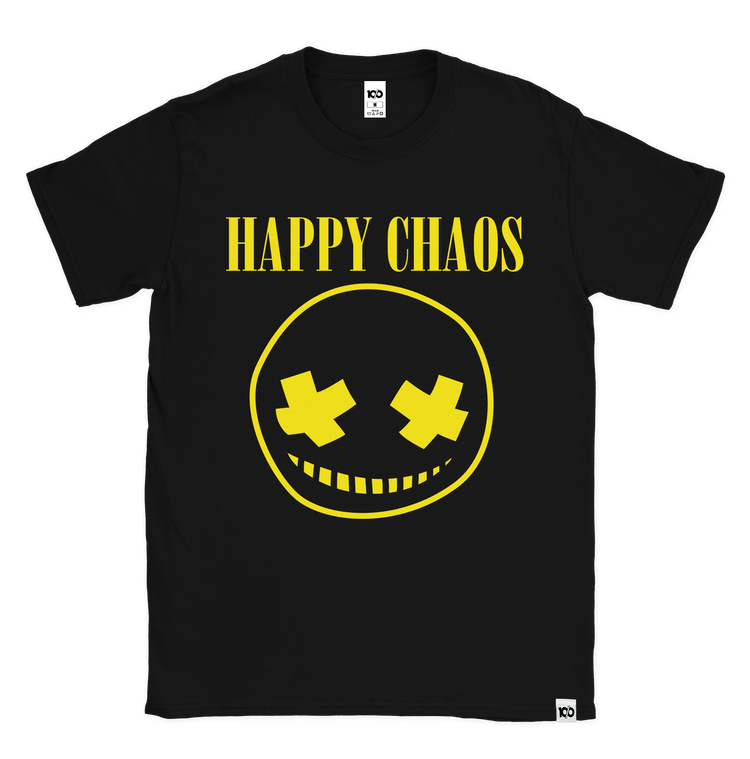 GUILTY GEAR - 'Happy Chaos Smiley' T-Shirt - Black – 10/0 Merch