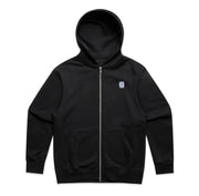 MOGU - 'Mogu Gremlin' Embroidered Full-Zip Hoodie - Black
