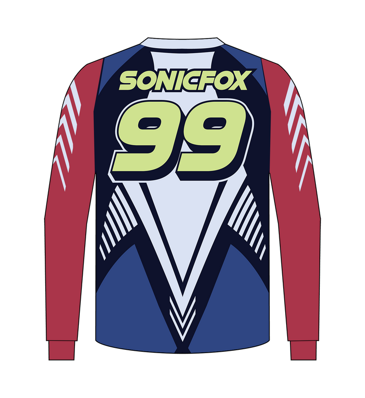 ユニフォーム SONICFOX - 'Team SonicFox' Motocross Jersey - White – 10/0 Merch
