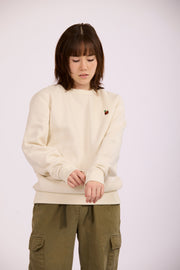 TEKKEN 'Mokujin' small logo sweatshirt - Cream