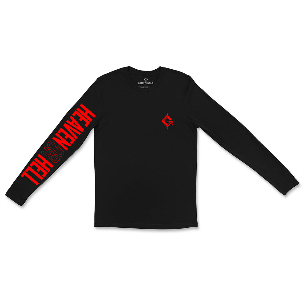 VMO HELVETECH never sleep ロンT GUILTY GEAR - 'Heaven Or Hell' Long Sleeve Shirt - Black