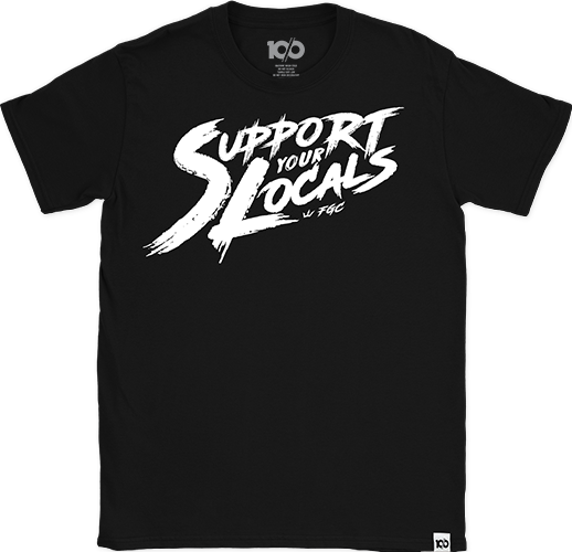 Support Your Locals Logo t-shirt - Black